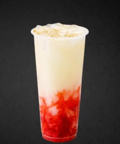 Cloudy Strawberry Yakult Soda