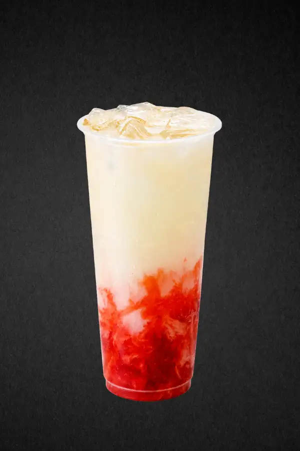 Cloudy Strawberry Yakult Soda